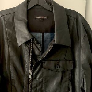 John Varvatos black lightweight jacket
